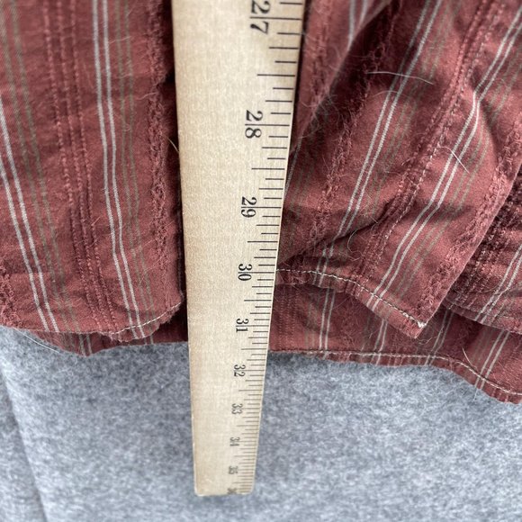 Indigo Palms Shirt Men Extra Large Adult Brown Casual Button Down Outdoors - Picture 8 of 13